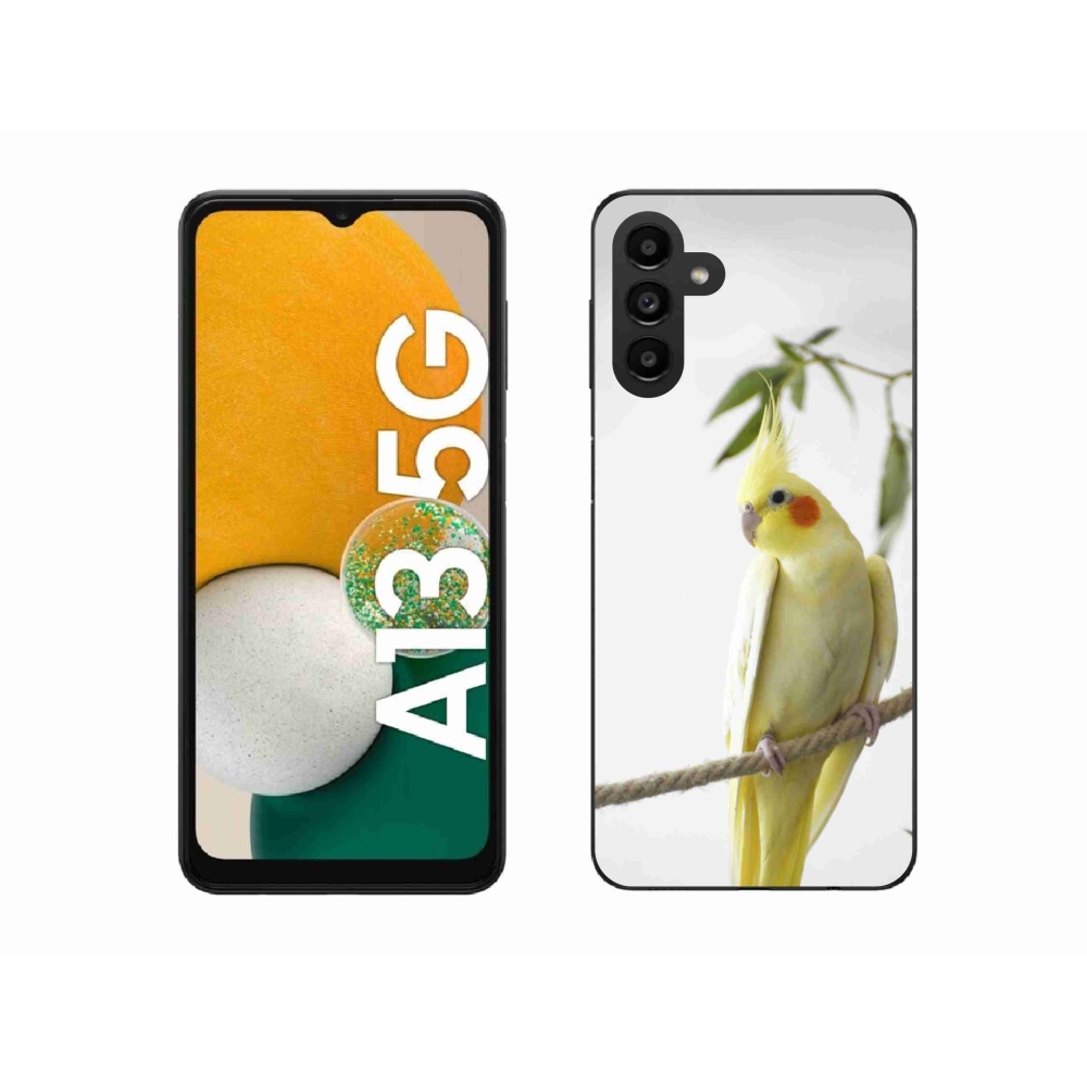Gél borítás mmCase Samsung Galaxy A13 5G - papagáj korela chocholatá