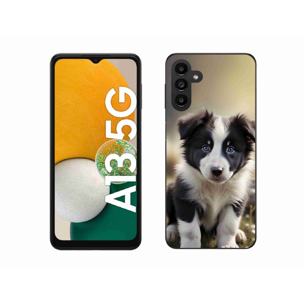Gél borító mmCase Samsung Galaxy A13 5G - aranyos border collie - Samsung Galaxy A13 5G számára