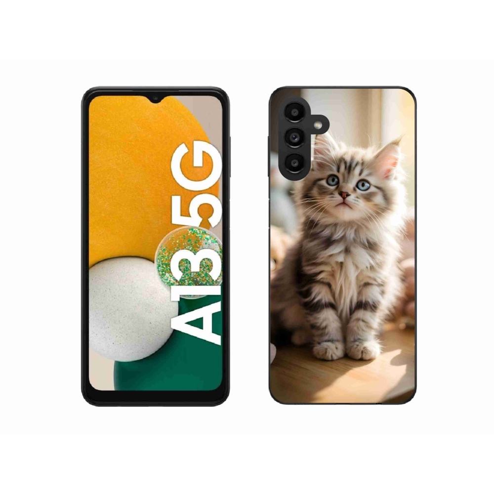 Gél borítás mmCase Samsung Galaxy A13 5G - aranyos cica 10