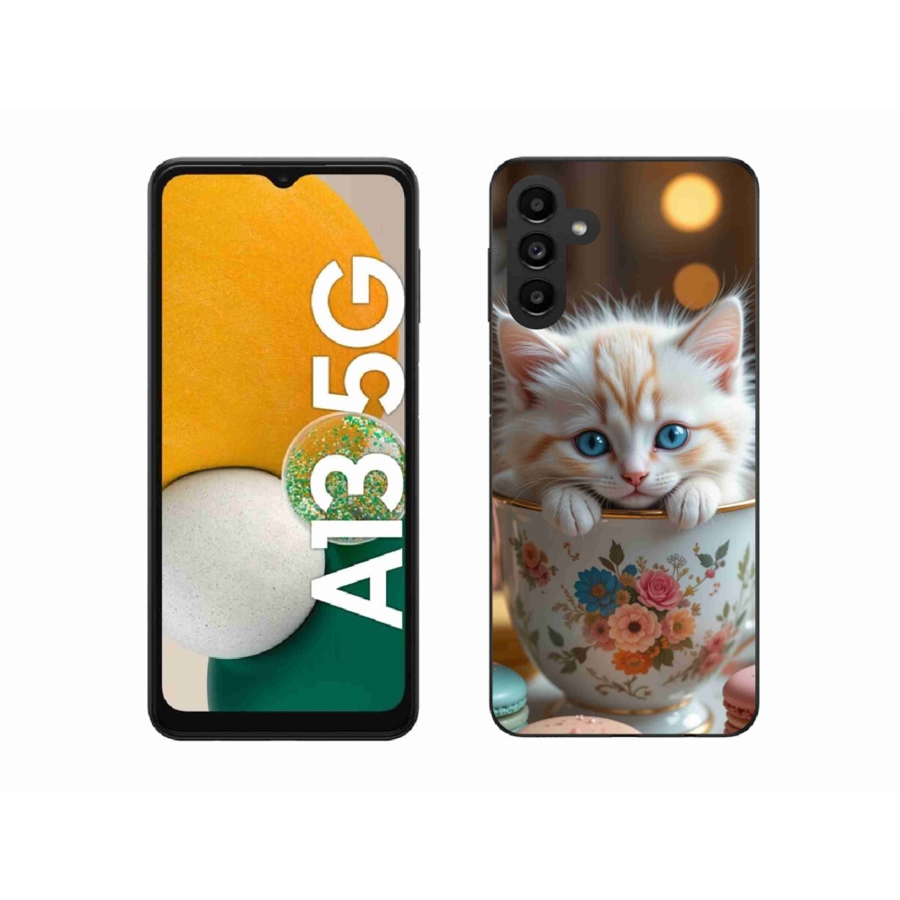 Gél borítás mmCase Samsung Galaxy A13 5G - aranyos cica 6