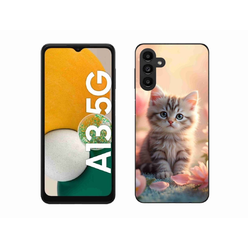 Gél borítás mmCase Samsung Galaxy A13 5G - aranyos cica 8