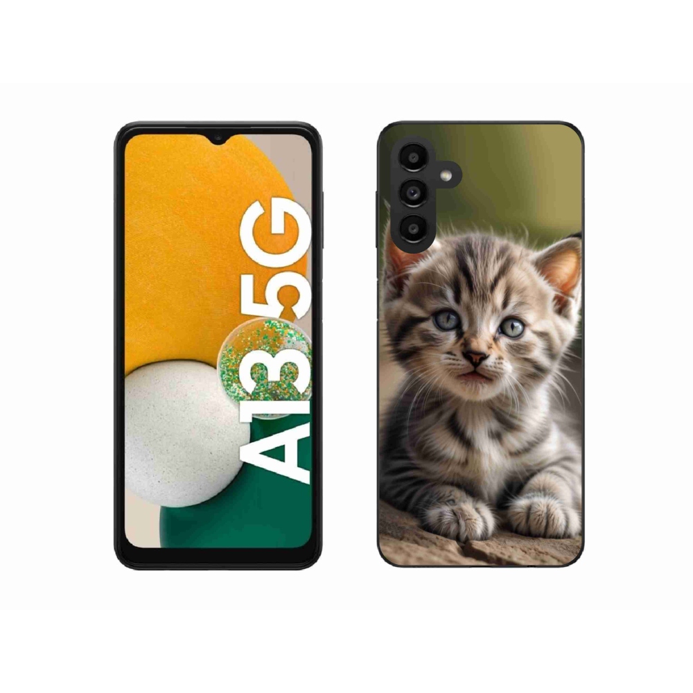 Gél borítás mmCase Samsung Galaxy A13 5G - aranyos cica 9