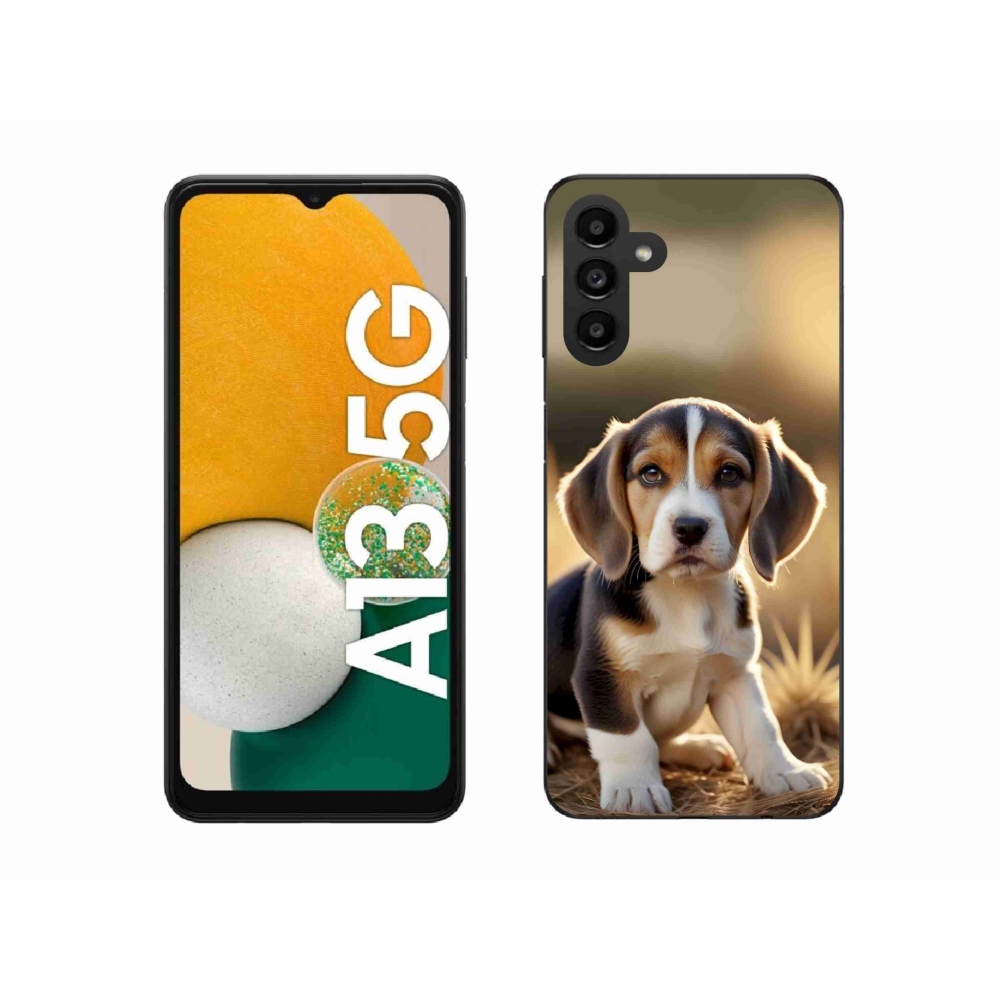 Gél borító mmCase Samsung Galaxy A13 5G - aranyos beagle - Samsung Galaxy A13 5G számára