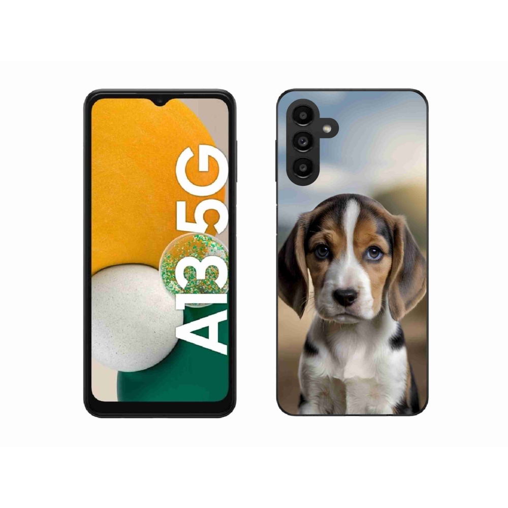 Gél borító mmCase Samsung Galaxy A13 5G - aranyos beagle - Samsung Galaxy A13 5G számára