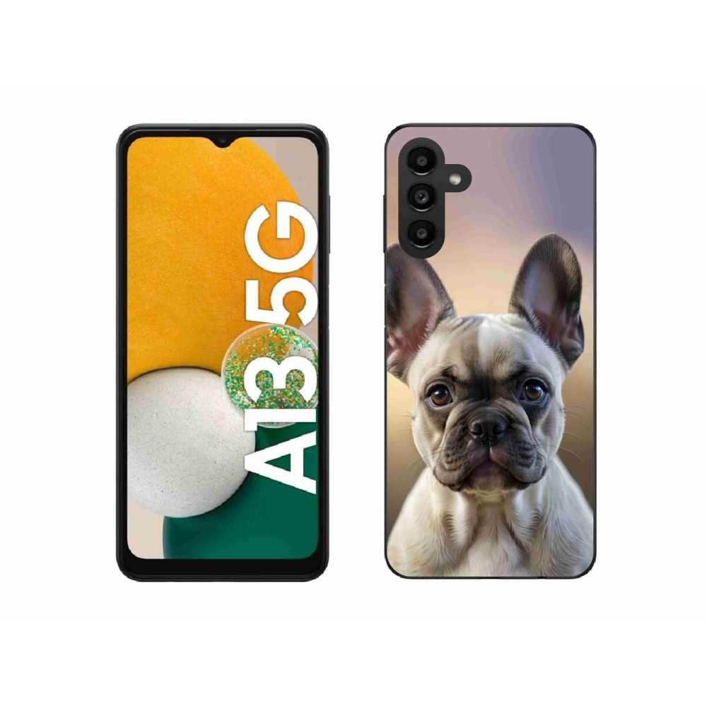 Gél borítás mmCase Samsung Galaxy A13 5G - aranyos francia bulldoghoz