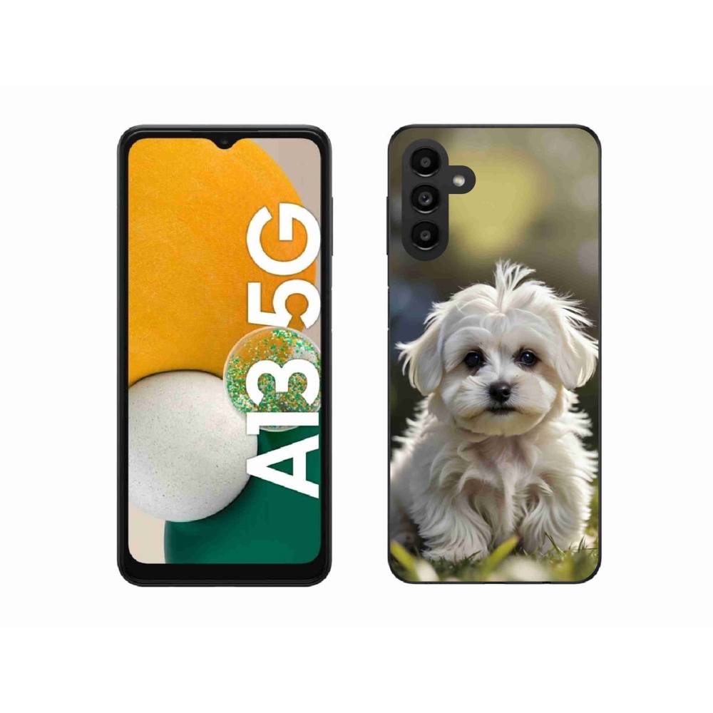 Gél borítás mmCase Samsung Galaxy A13 5G - aranyos máltai kutya