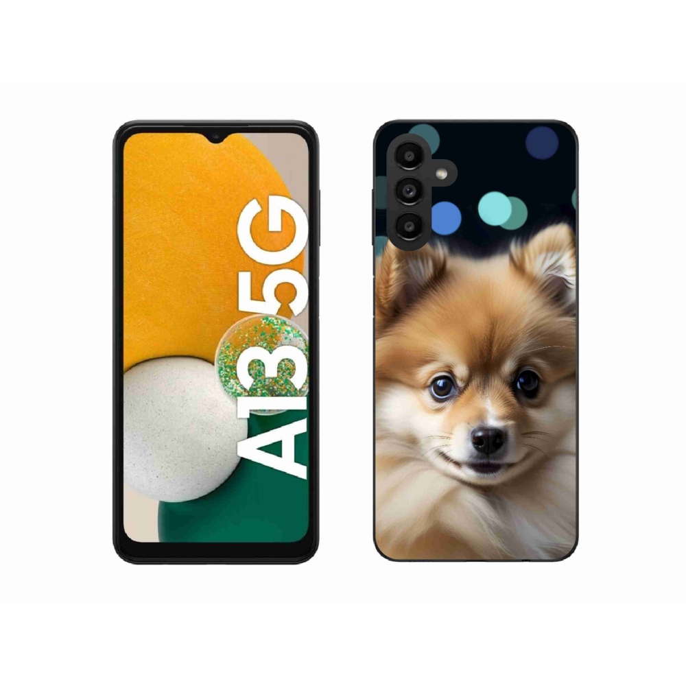 Gél borítás mmCase Samsung Galaxy A13 5G - aranyos pomerániai állathoz