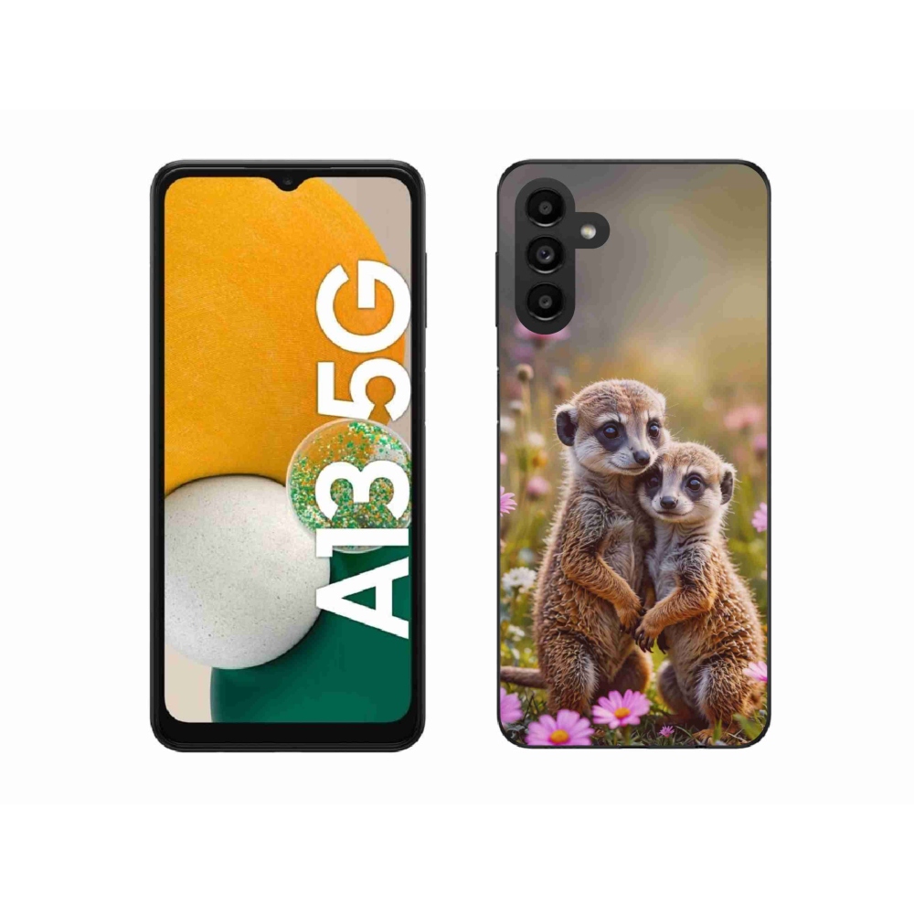Gél borítás mmCase Samsung Galaxy A13 5G - szurikátás duó számára
