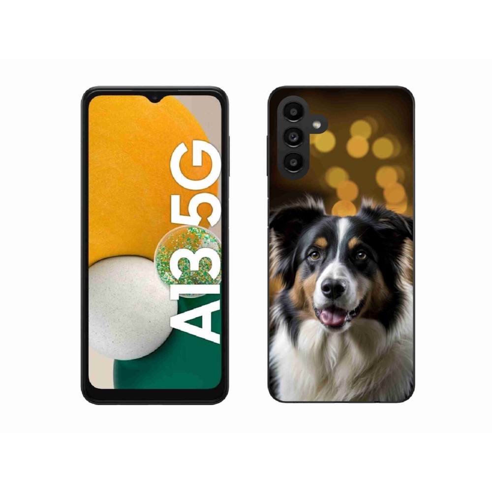 Gél borítás mmCase Samsung Galaxy A13 5G - mosolygós ausztrál juhászkutya számára