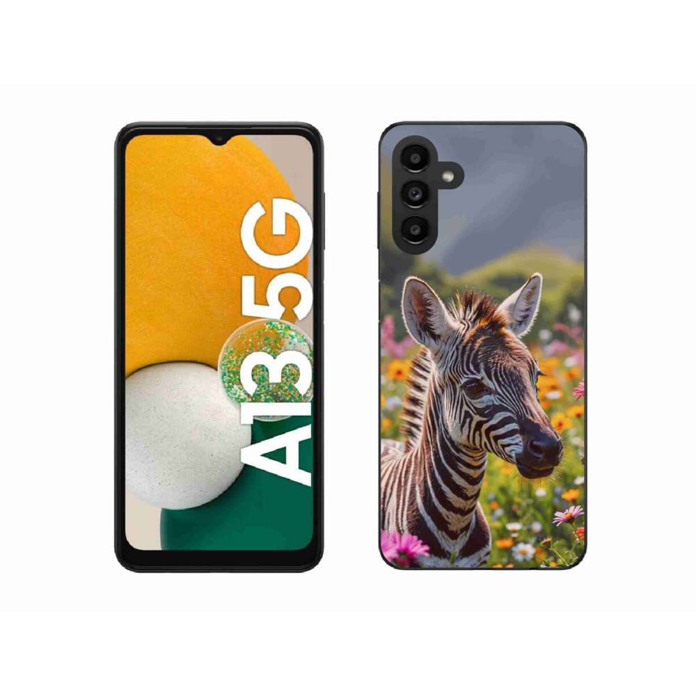 Zselés borítás mmCase Samsung Galaxy A13 5G - zebra a réten