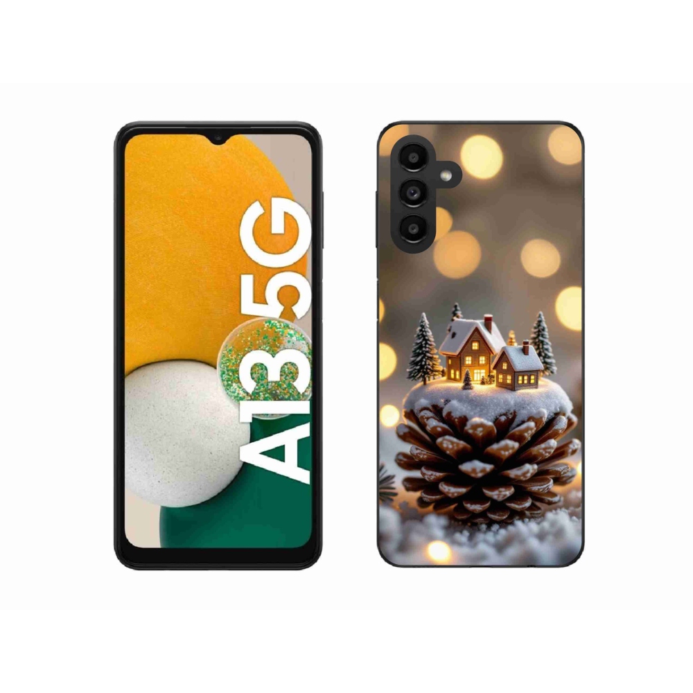 Gél borítás mmCase Samsung Galaxy A13 5G - téli falu