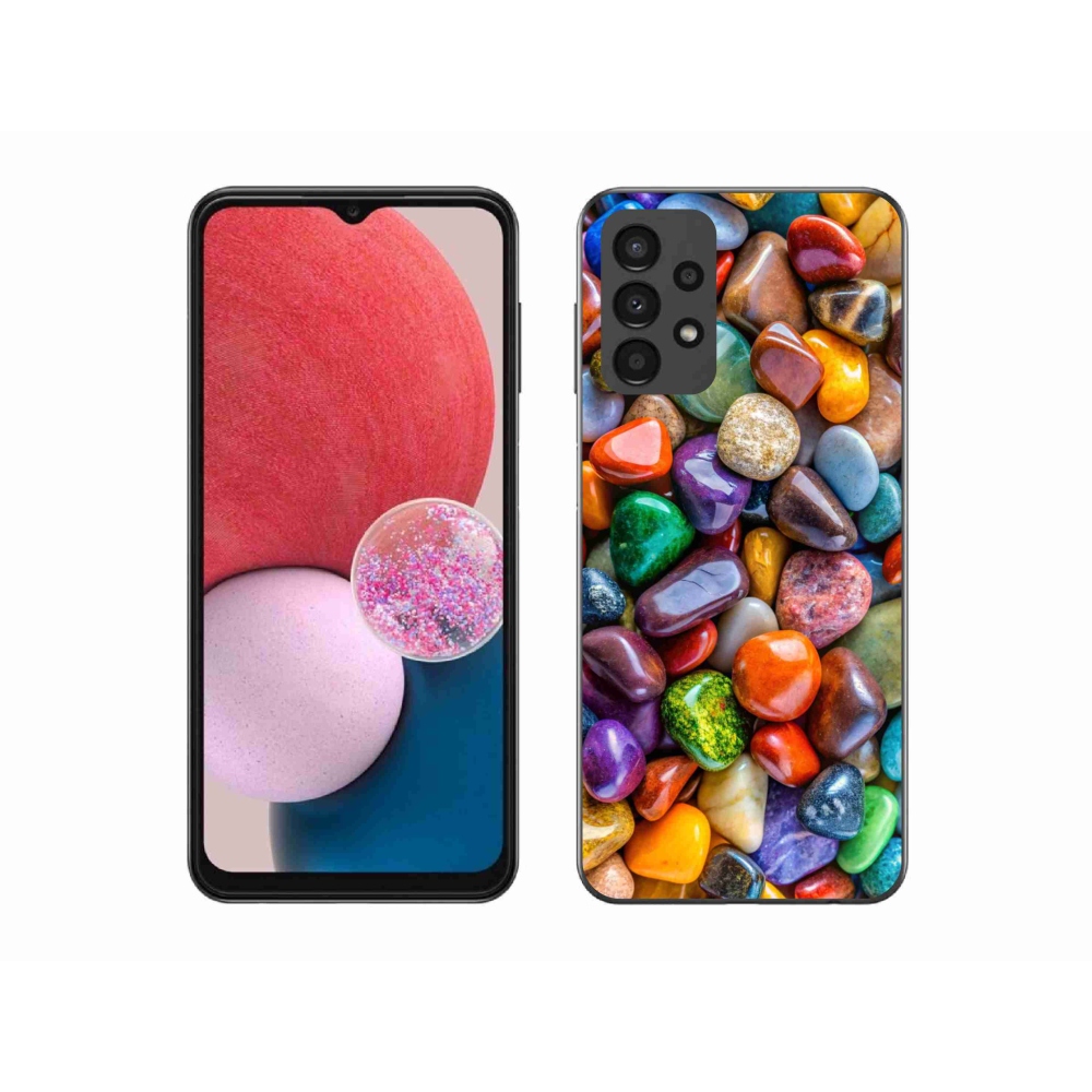 Zselés borítás mmCase Samsung Galaxy A13 készülékhez - színes strasszkövek