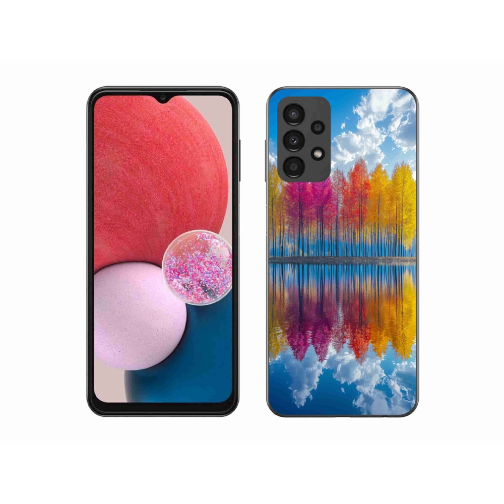 Gél borítás mmCase Samsung Galaxy A13 készülékhez - színes fák