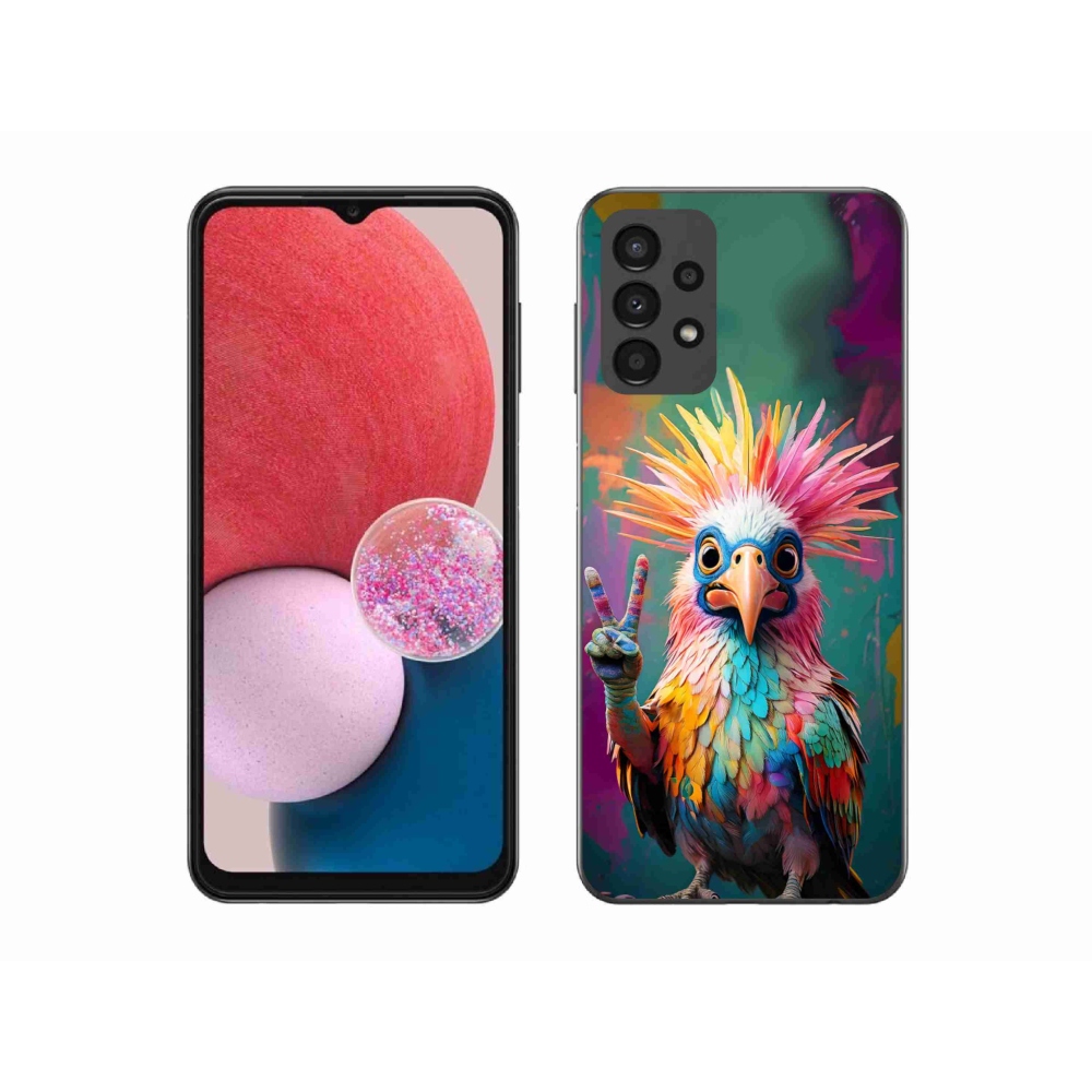Zselés borítás mmCase Samsung Galaxy A13 készülékhez - színes lázadás