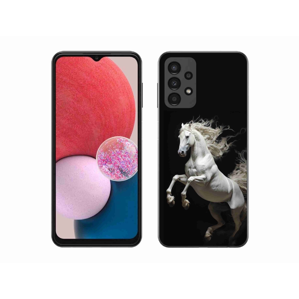 Gél borító mmCase Samsung Galaxy A13 - fehér ló 4