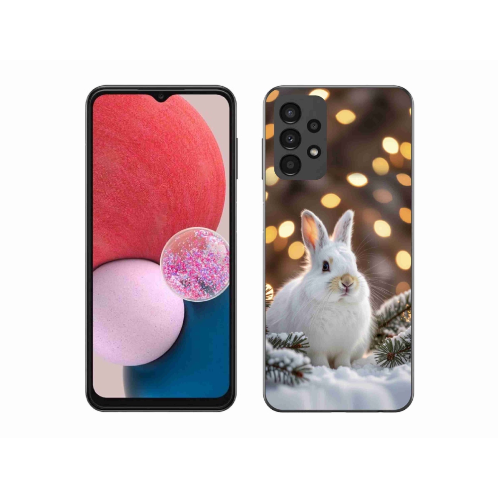 Zselés borítás mmCase Samsung Galaxy A13 készülékhez - fehér nyuszi