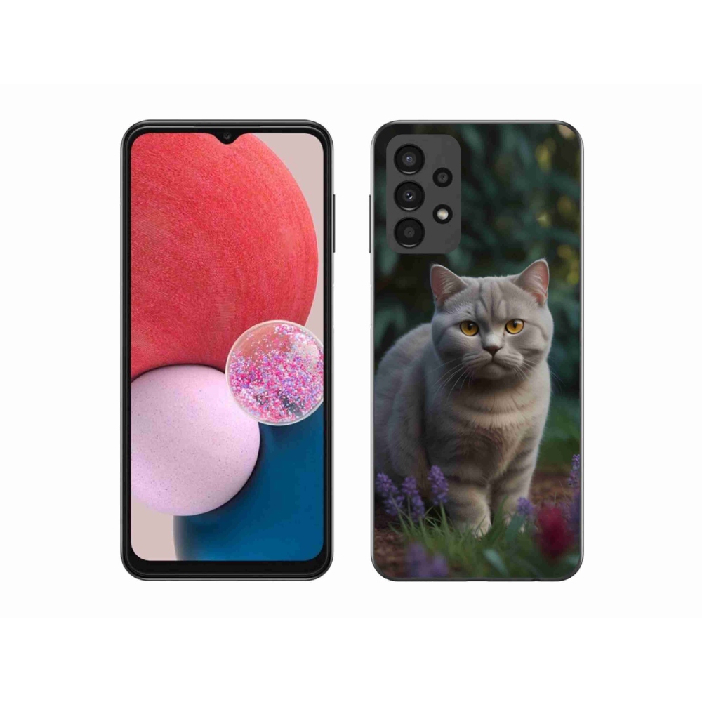 Zselés borítás mmCase Samsung Galaxy A13 készülékhez - brit macska