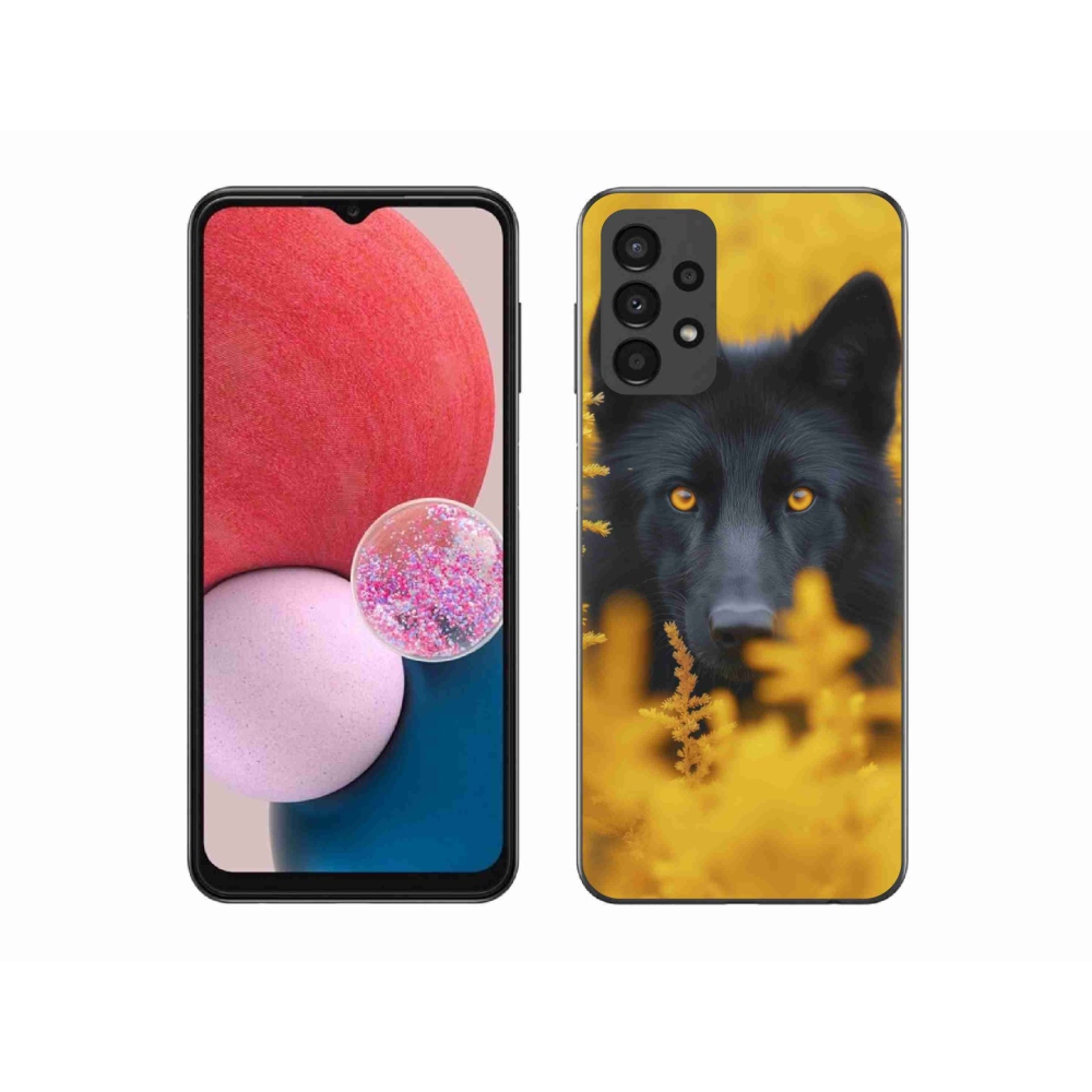 Gél védőhuzat mmCase Samsung Galaxy A13 - fekete farkas 2