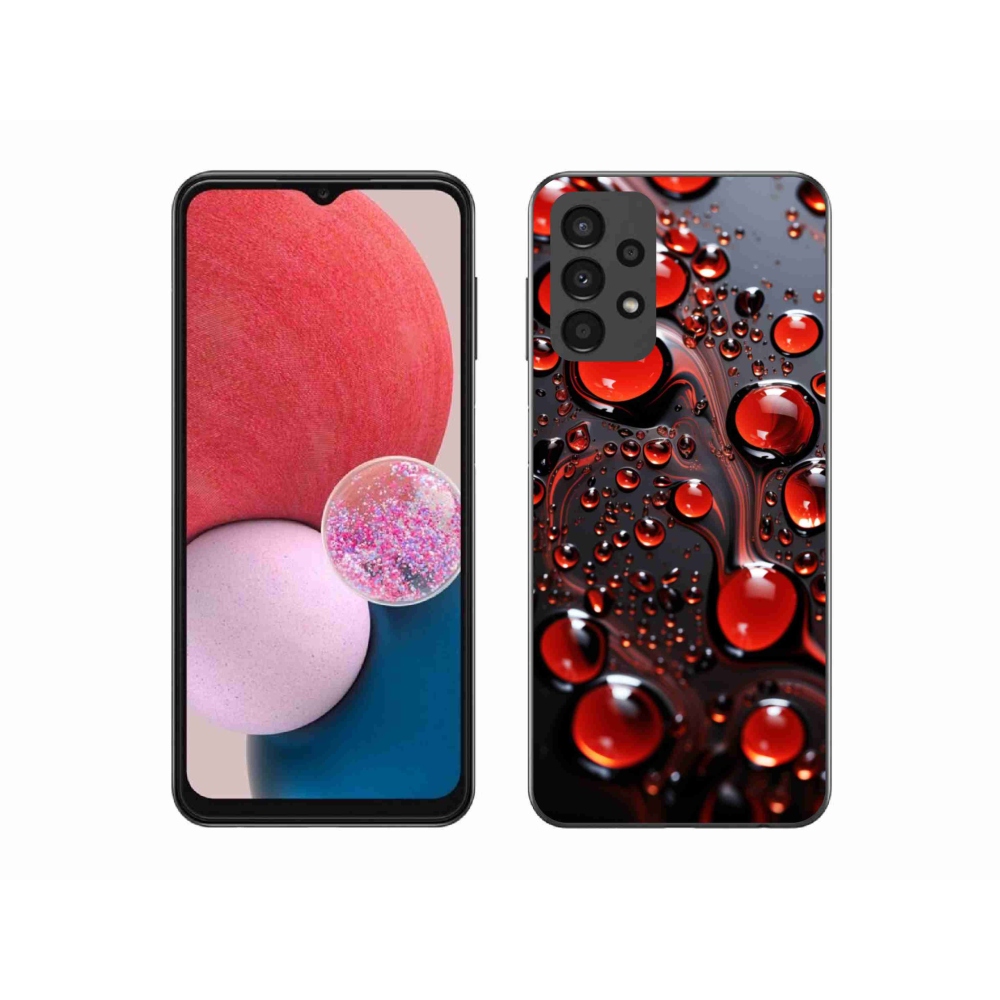 Gél védőhuzat mmCase Samsung Galaxy A13 - piros csepp 2