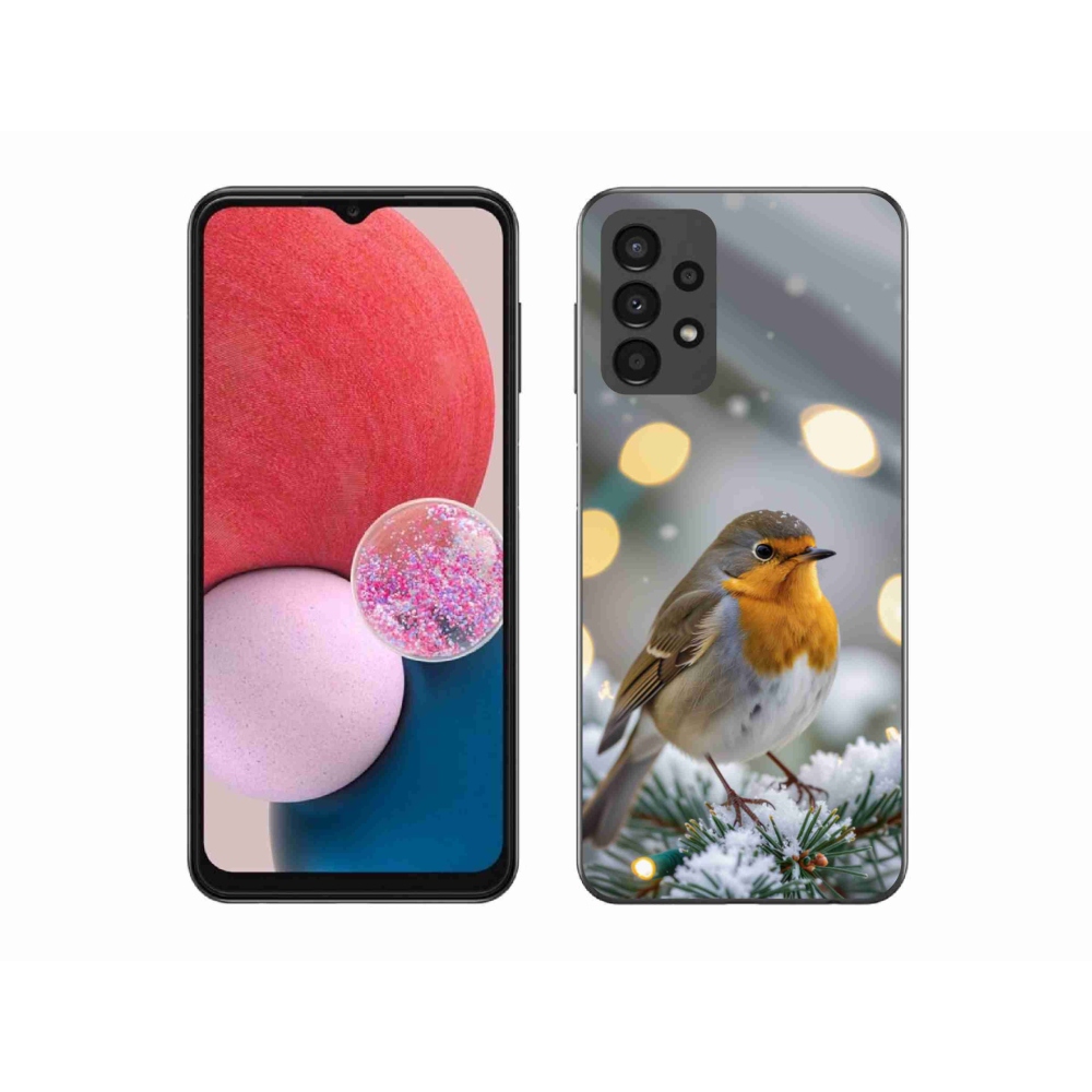 Gél borítás mmCase Samsung Galaxy A13 készülékhez - télen pirosló színben