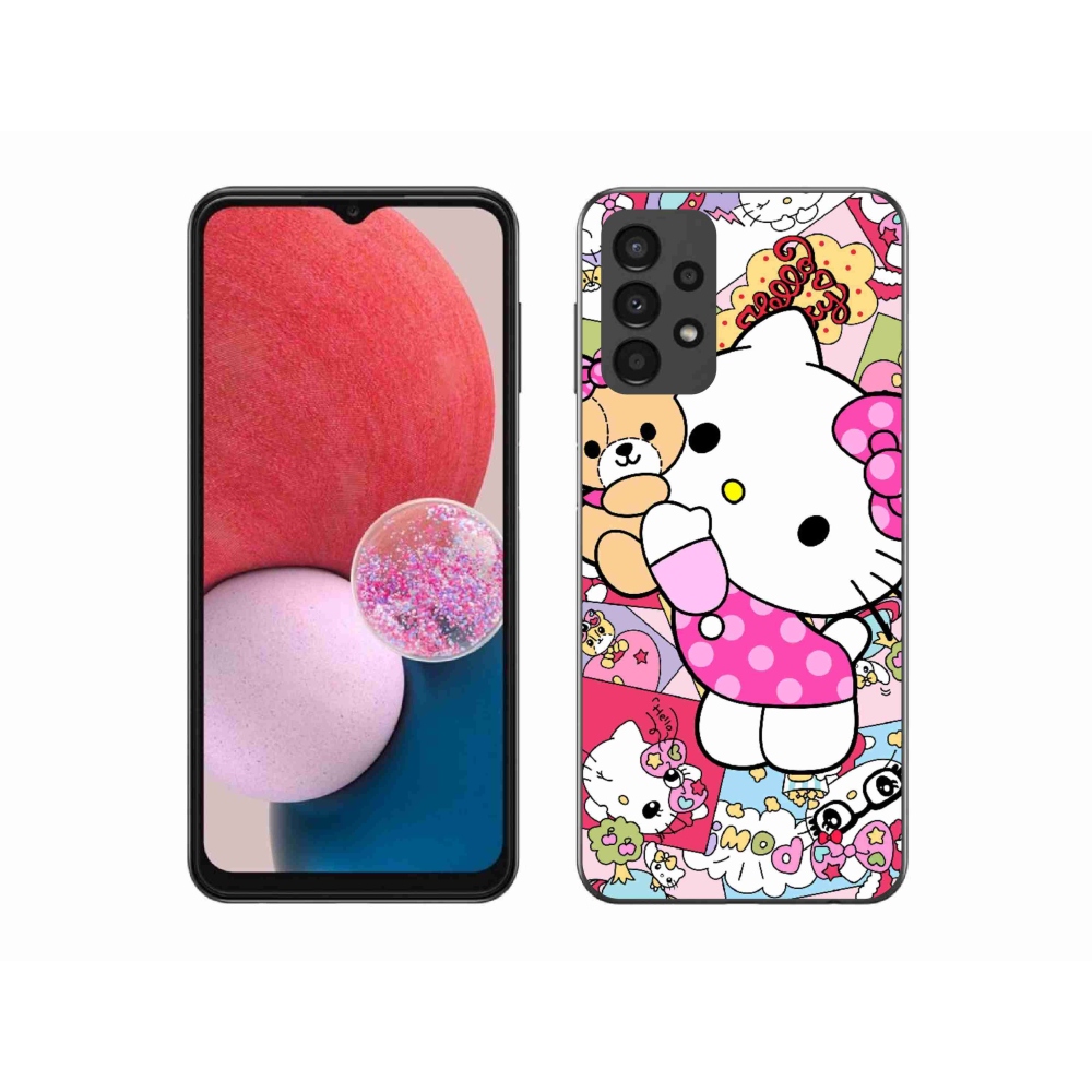 Gél borítás mmCase Samsung Galaxy A13 készülékhez - aranyos cica