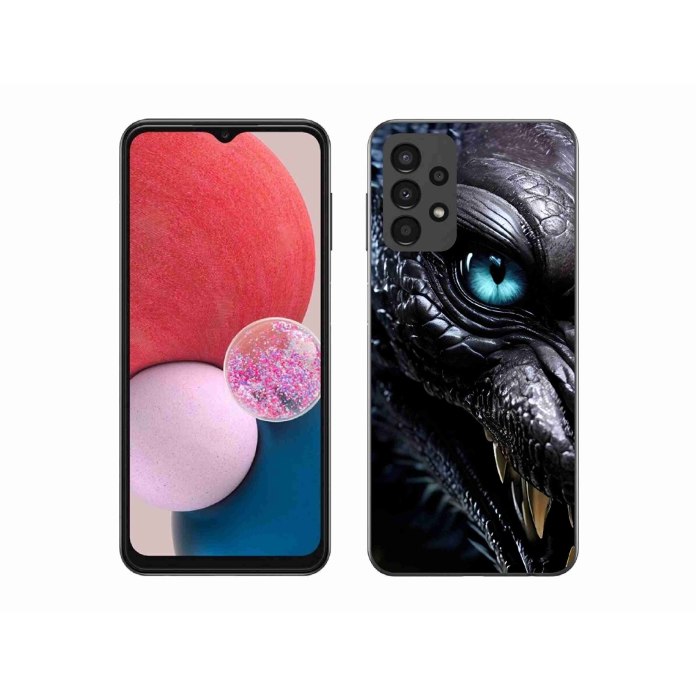 Zselés borítás mmCase Samsung Galaxy A13 készülékhez - sárkányos nézet