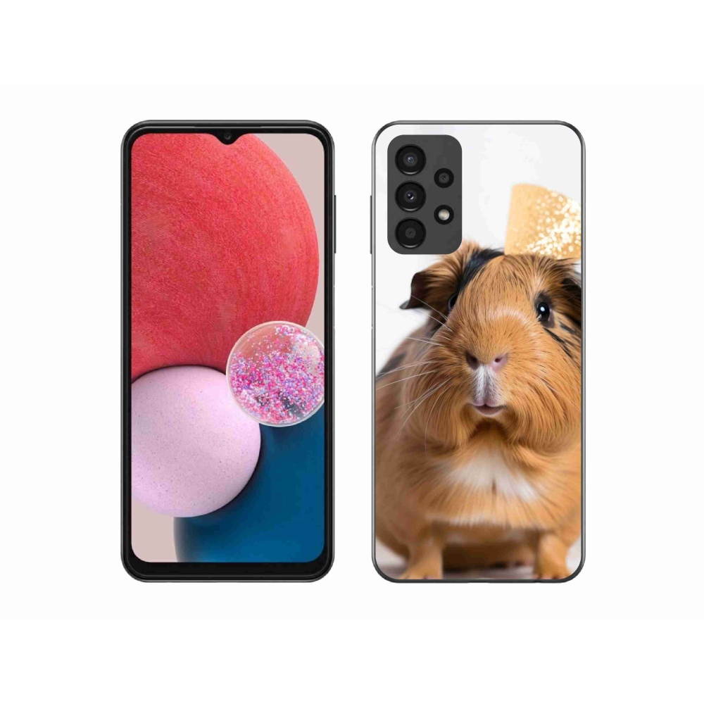 Zselés borítás mmCase Samsung Galaxy A13 készülékhez - barna tengerimalac