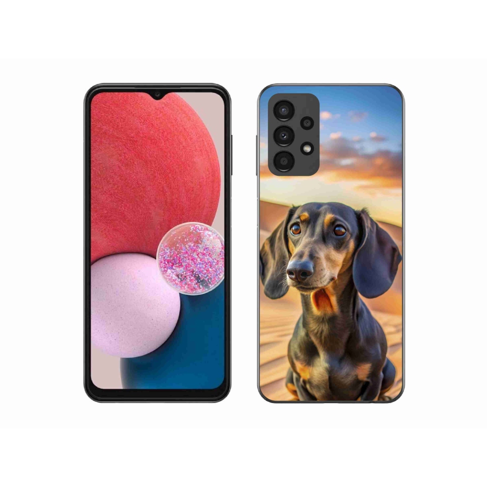 Zselés borítás mmCase Samsung Galaxy A13 készülékhez - tacskó 3