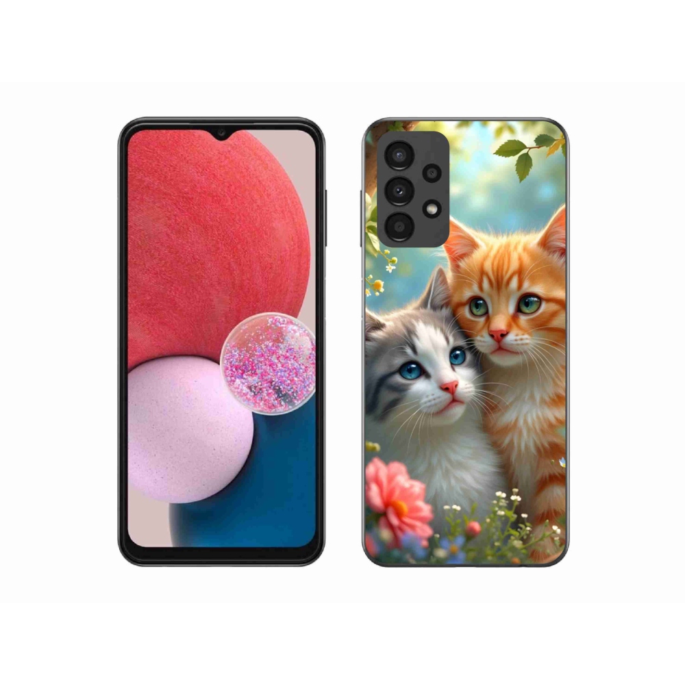 Gél borítás mmCase Samsung Galaxy A13 készülékhez - macskaszerelem 2
