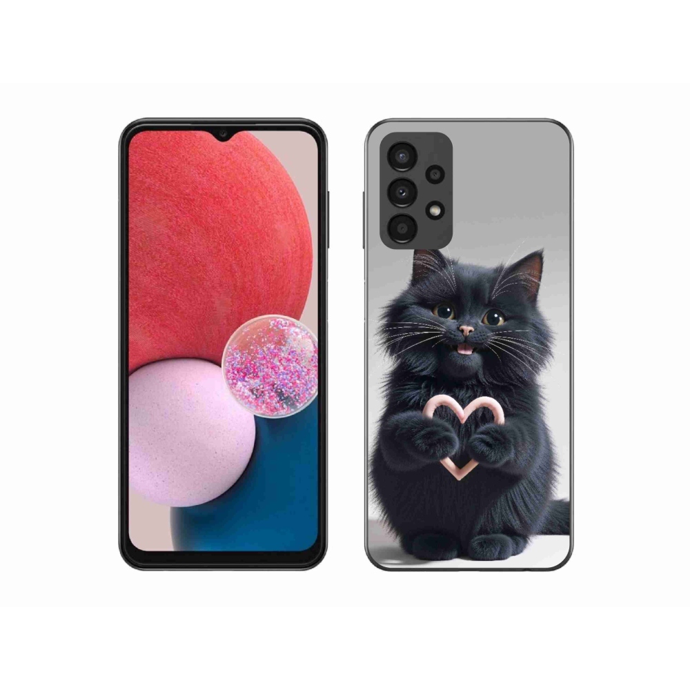 Gél borítás mmCase Samsung Galaxy A13 készülékhez - macskaszerelem 3
