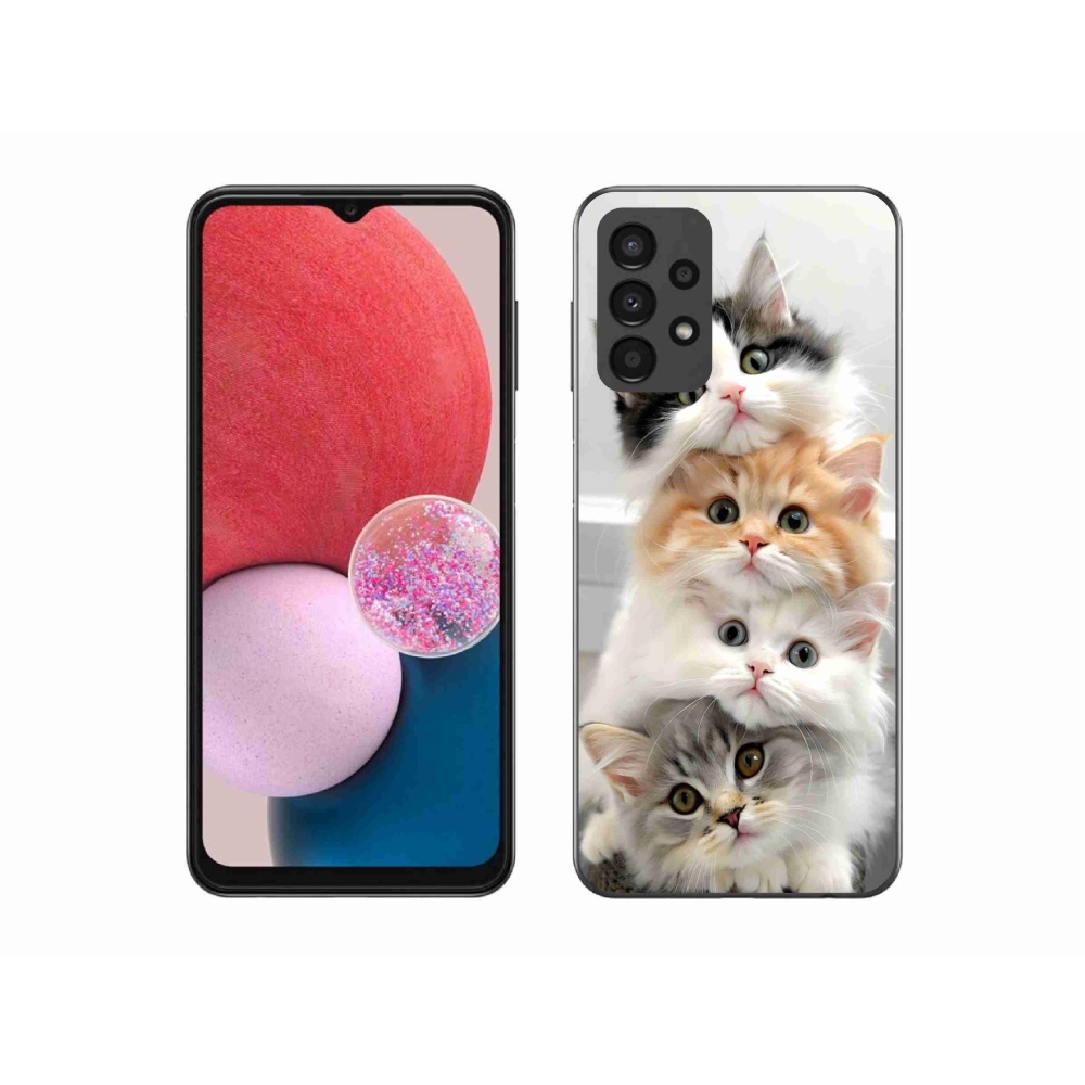 Zselés borítás mmCase Samsung Galaxy A13 - macska csoporthoz