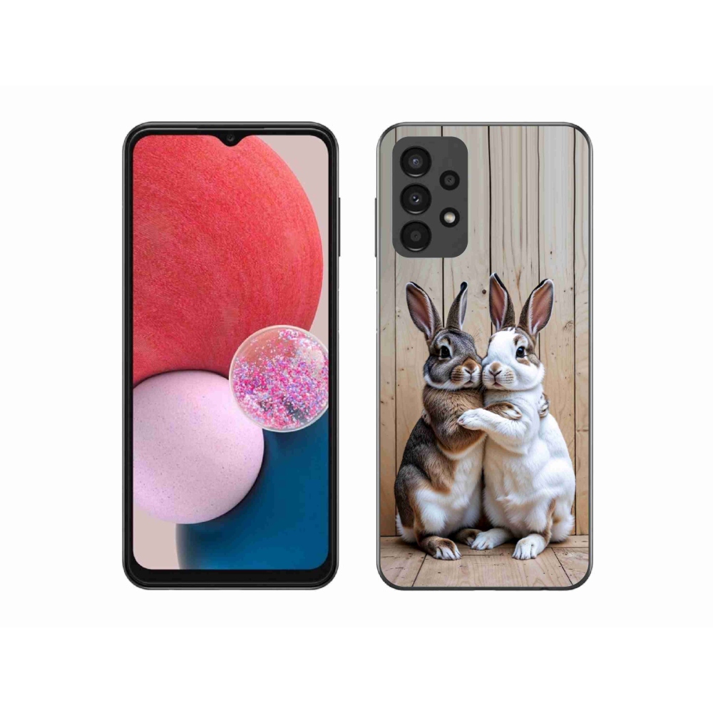 Zselés borítás mmCase Samsung Galaxy A13 - nyúl pár