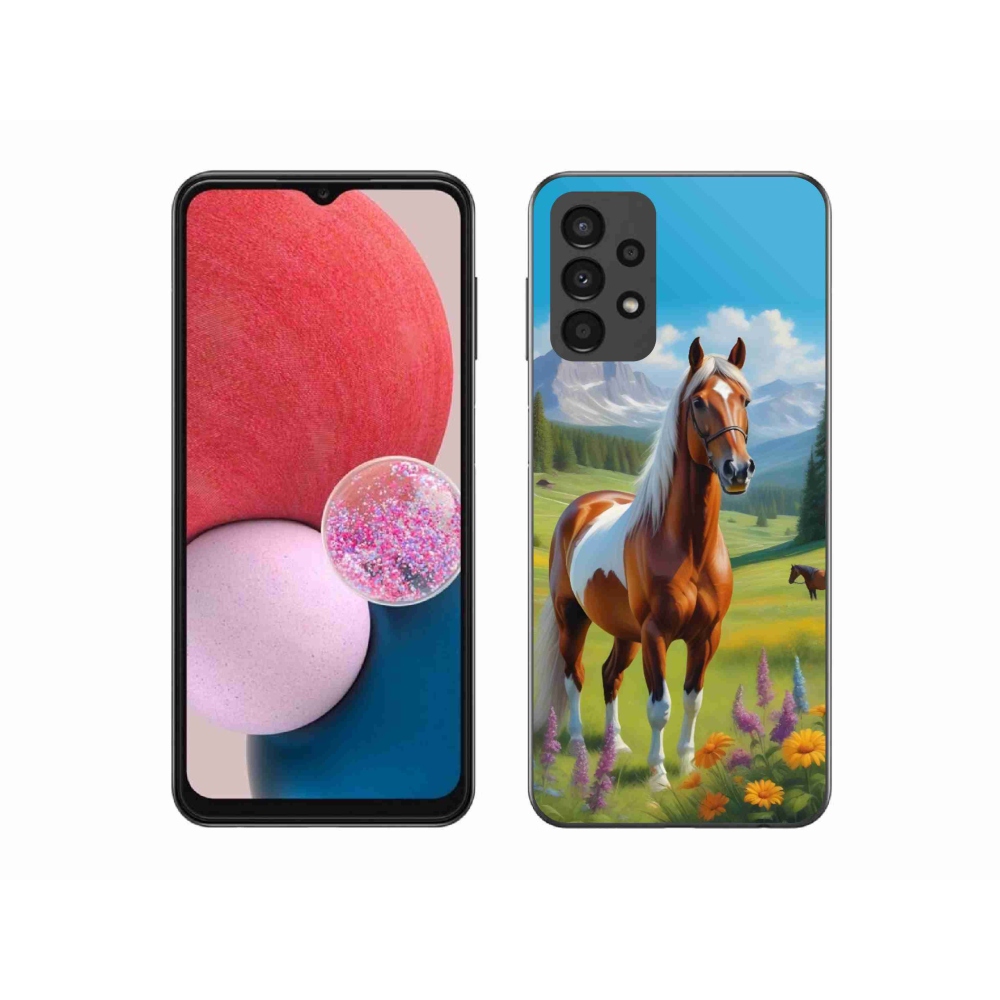 Zselés borítás mmCase Samsung Galaxy A13 készülékhez - ló a réten