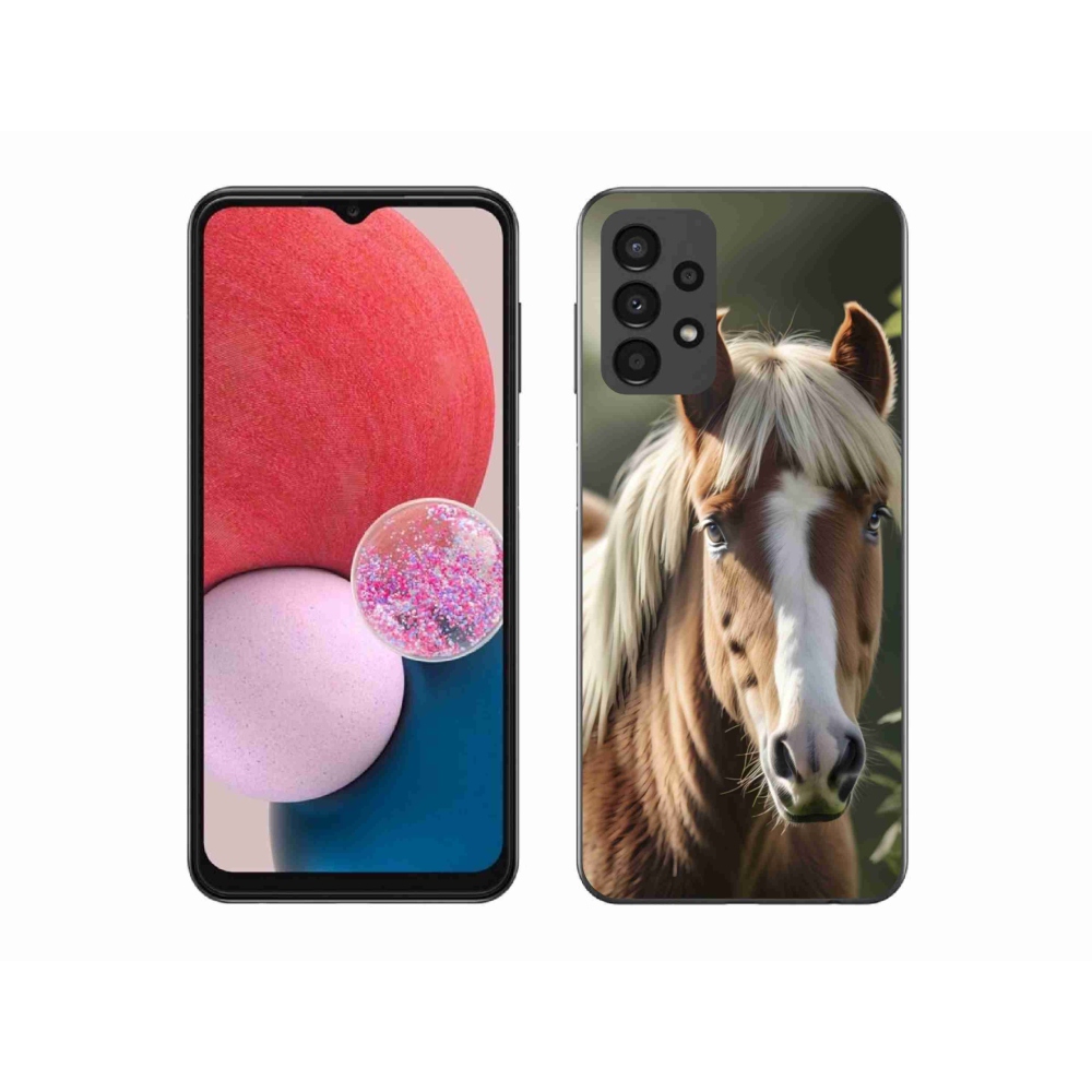 Zselés borítás mmCase Samsung Galaxy A13 készülékhez - ló könnyű sörénnyel