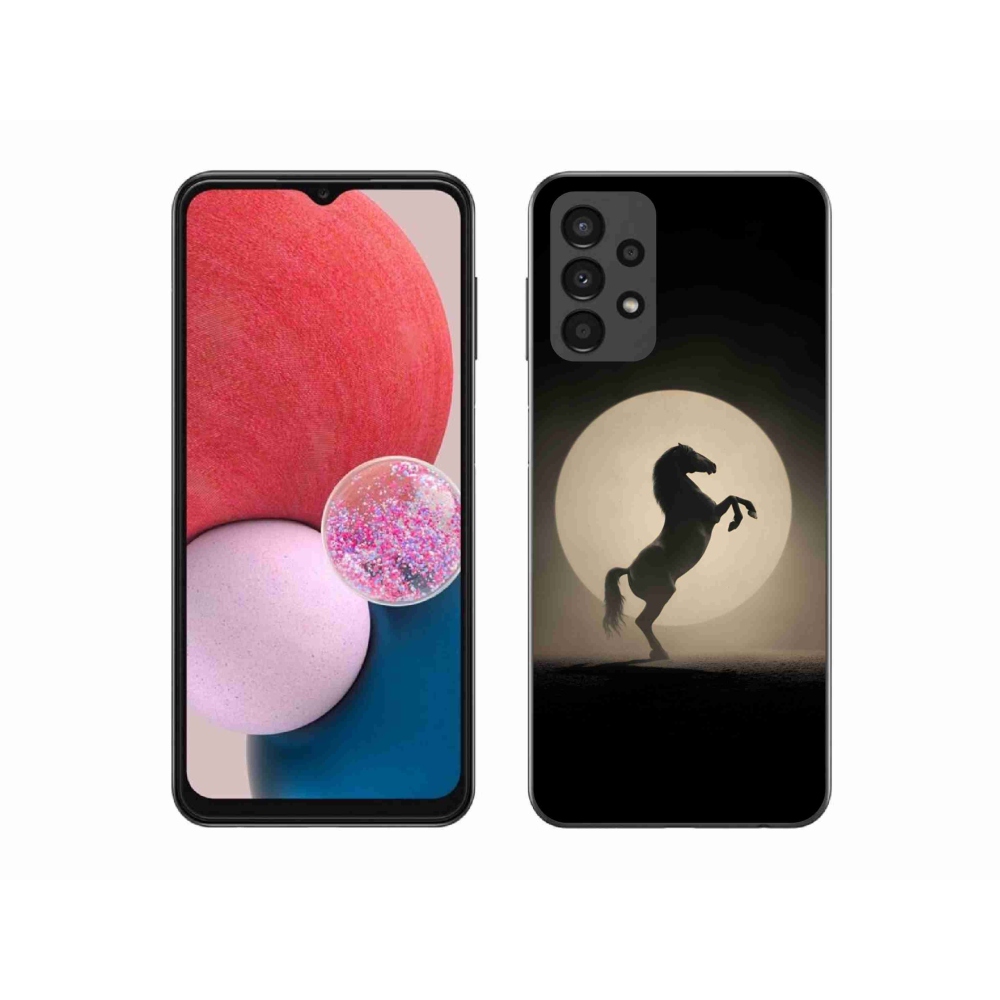 Zselés borítás mmCase Samsung Galaxy A13 készülékhez - ló sziluettben