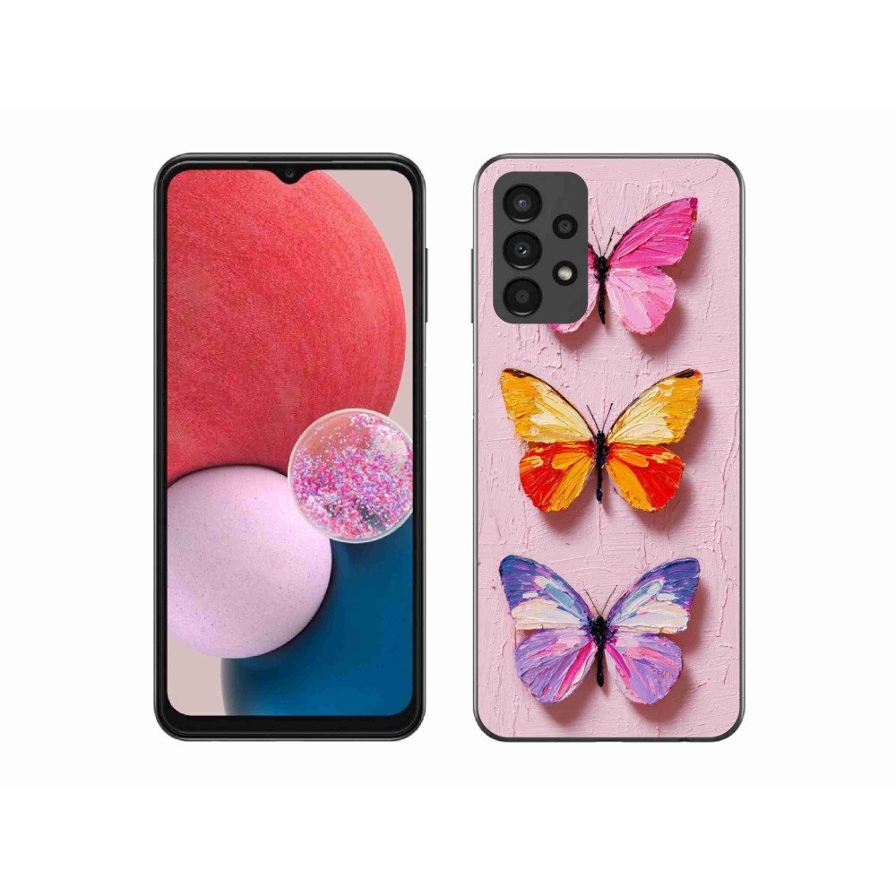 Gél borítás mmCase Samsung Galaxy A13 - pillangó szentháromsághoz