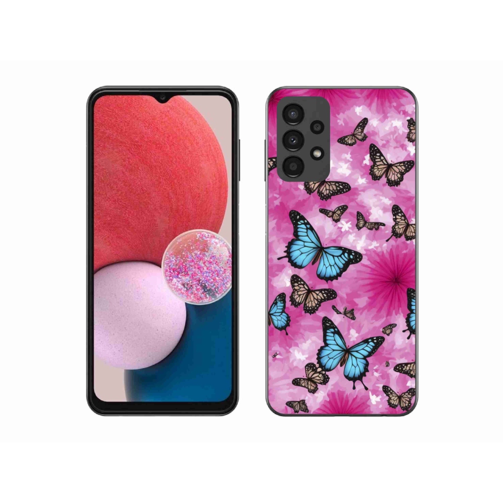 Gél borítás mmCase Samsung Galaxy A13 készülékhez - pillangó kert