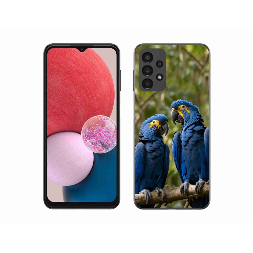 Zselés borítás mmCase Samsung Galaxy A13 készülékhez - papagáj duó