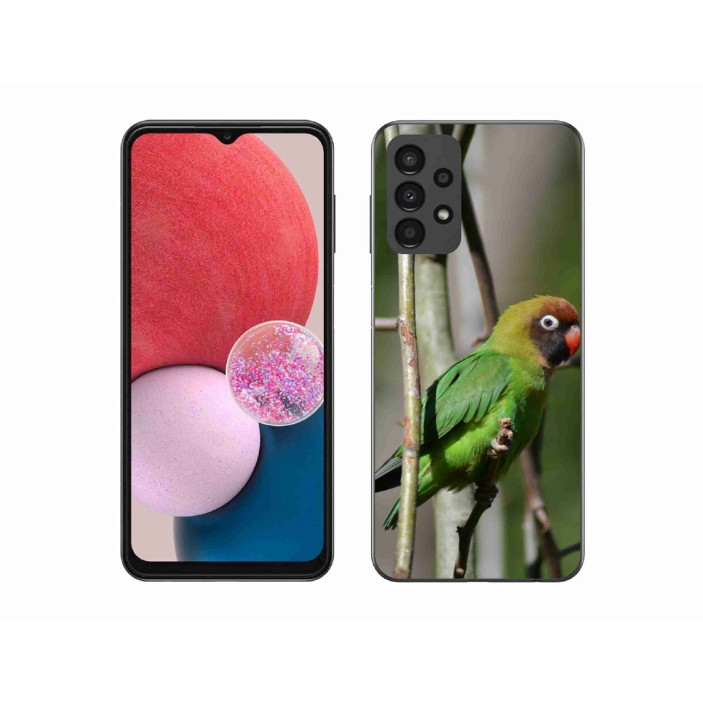 Gél borítás mmCase Samsung Galaxy A13 készülékhez - papagáj agapornis