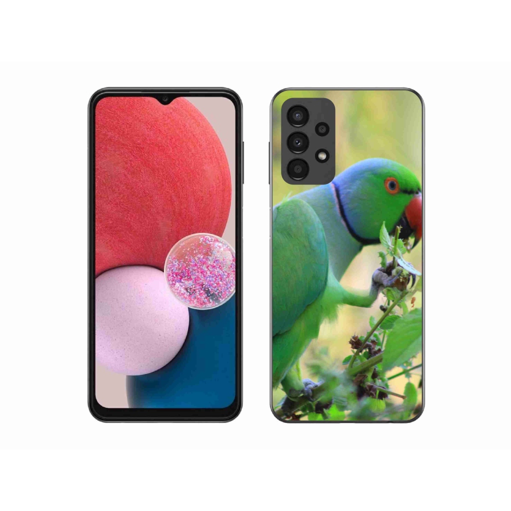 Gél borítás mmCase Samsung Galaxy A13 készülékhez - papagáj alexandr