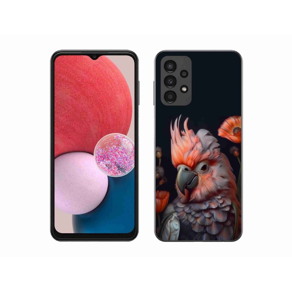 Gél borítás mmCase Samsung Galaxy A13 készülékhez - papagáj kakadu színekben