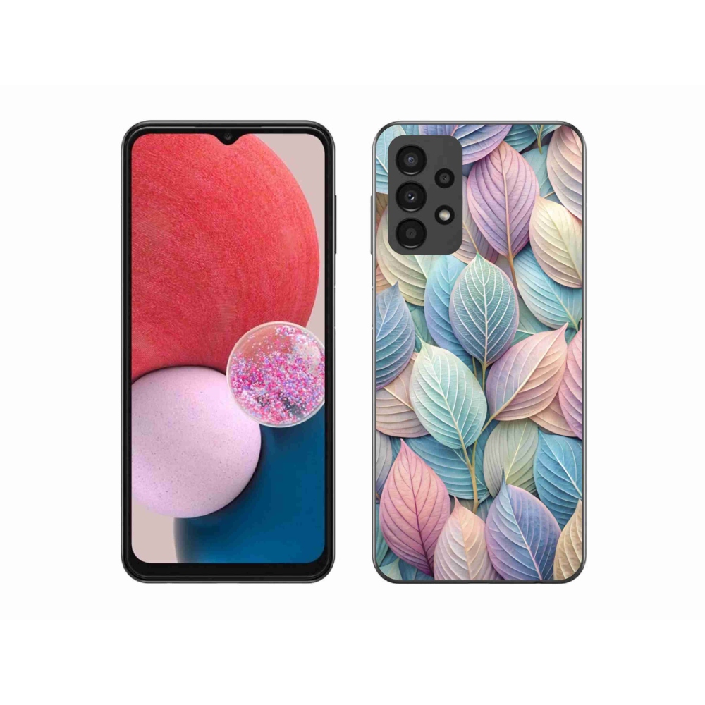 Zselés borítás mmCase Samsung Galaxy A13 készülékhez - pasztell levelek