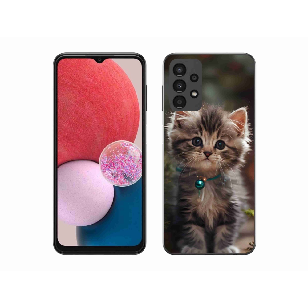 Gél borítás mmCase Samsung Galaxy A13 készülékhez - aranyos cica 11