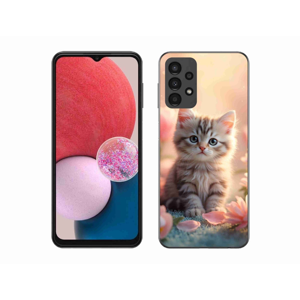 Gél borító mmCase Samsung Galaxy A13 - aranyos cica 8