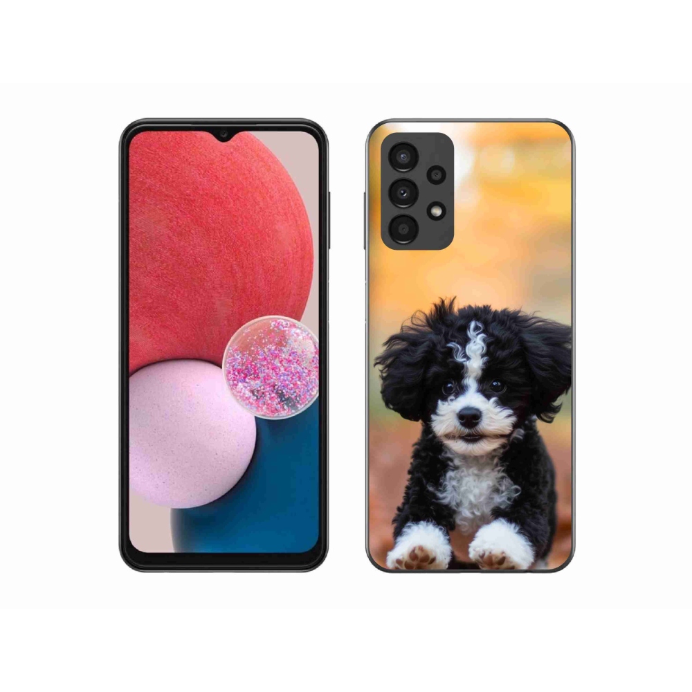 Gél borítás mmCase Samsung Galaxy A13 készülékhez - aranyos kiskutya 2