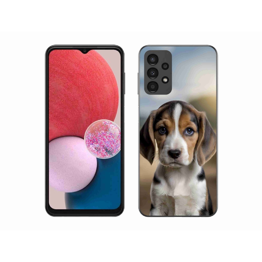 Gél borítás mmCase Samsung Galaxy A13 készülékhez - aranyos beagle