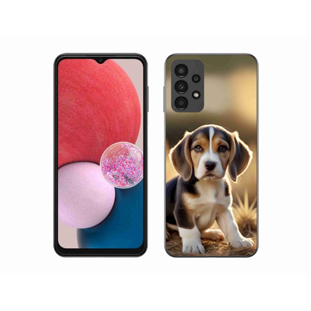 Gél borítás mmCase Samsung Galaxy A13 készülékhez - aranyos beagle