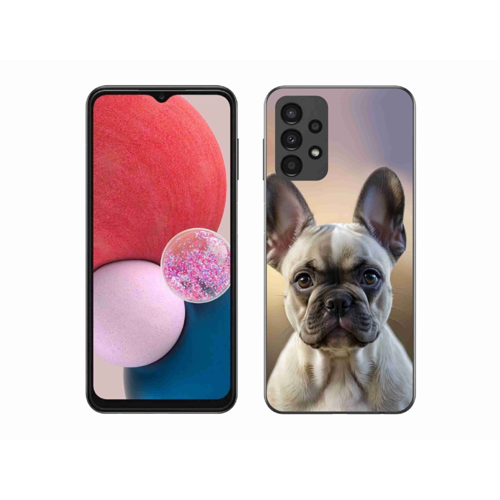 Gél borítás mmCase Samsung Galaxy A13 készülékhez - aranyos francia bulldog