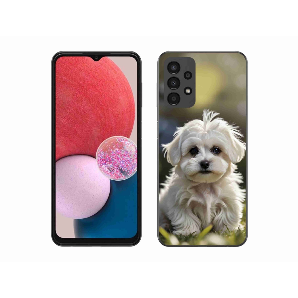 Gél borítás mmCase Samsung Galaxy A13 készülékhez - aranyos máltai kutya