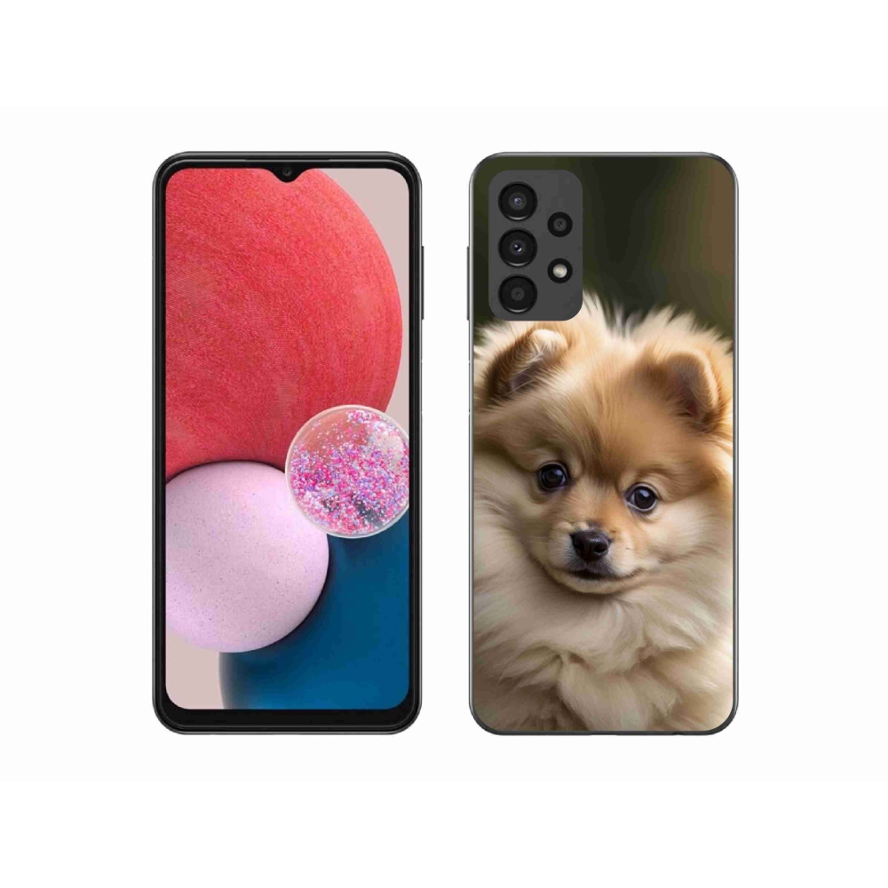 Gél borítás mmCase Samsung Galaxy A13 készülékhez - aranyos pomerániai 2
